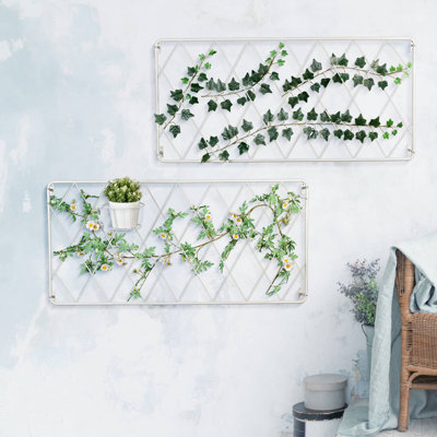 61.2Cm H x 127Cm W Metal Lattice Panel Trellis