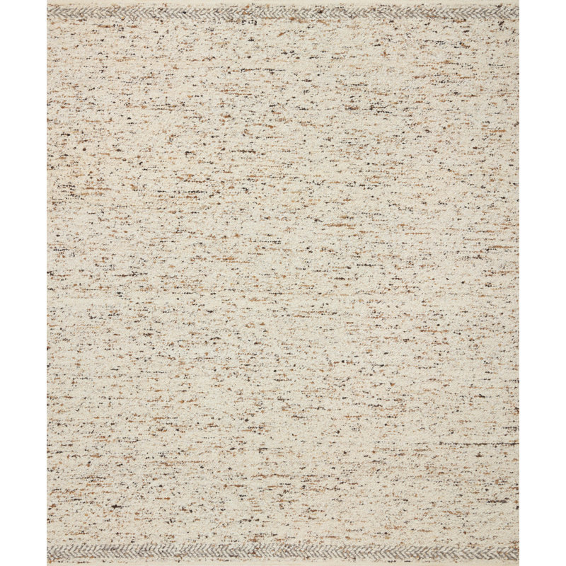 Tapis en laine / coton tissé à la main Bathsheb, Rectangle 2 pi x 3 pi
