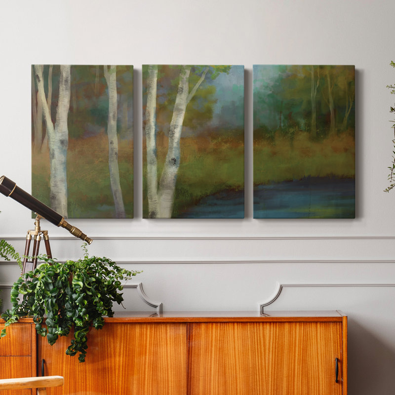 " Beside The Still Waters " 3 - Pieces, 60" H x 40" W x 1" D