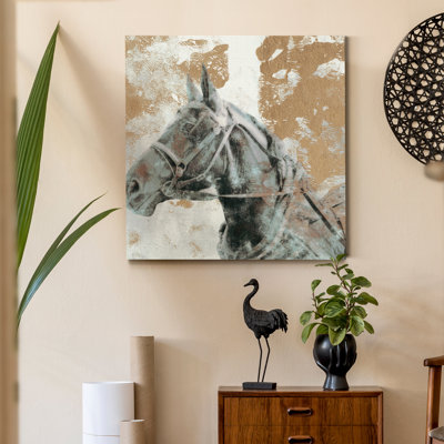Reproduction d’art sur toile tendue « Driving Horses I »