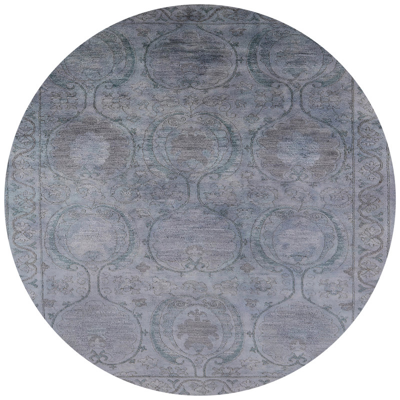 Tapis oriental gris, Rond 4 pi