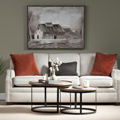 Solid Wood Top Nesting Coffee Table