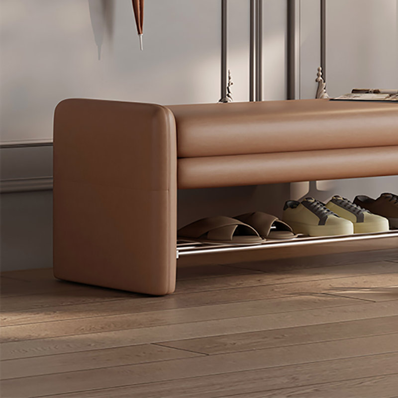 Tabouret à langer avec rangement 47,2 po, Orange