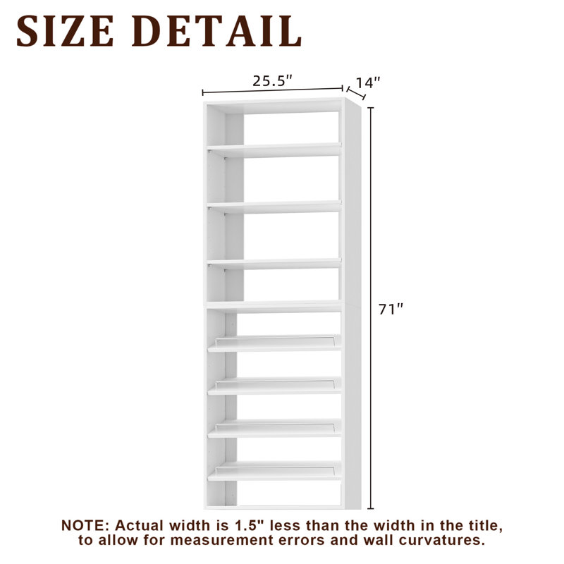 Modular Closet System, Versatile and Customizable Walk-In Design for Efficient Storage and Organization, 25.5" Wide