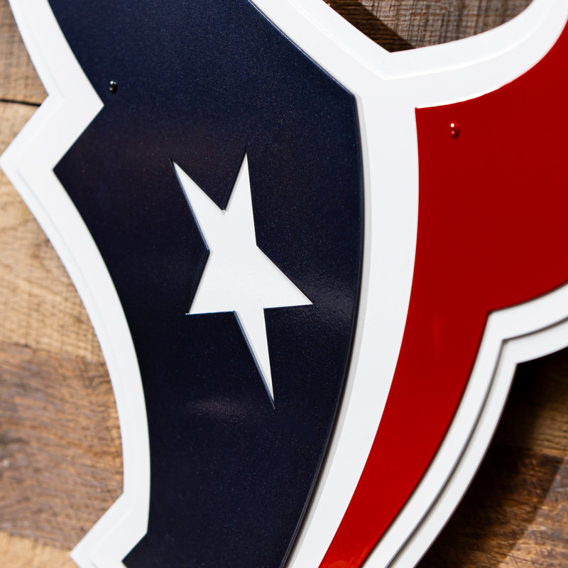 «Houston Texans Layered», art mural en métal