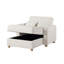 Méridienne convertible en tissu l 42,5 po avec rangement-1930942148