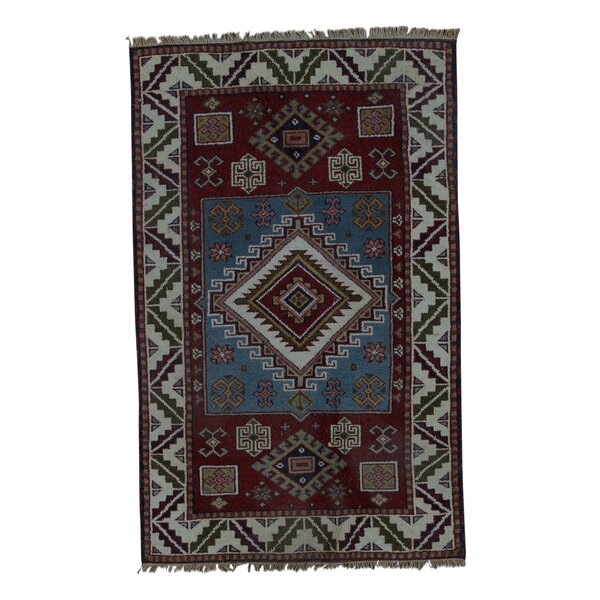 Bokara Rug Co., Inc. Hand-Knotted High-Quality Red and Cream Area Rug ...