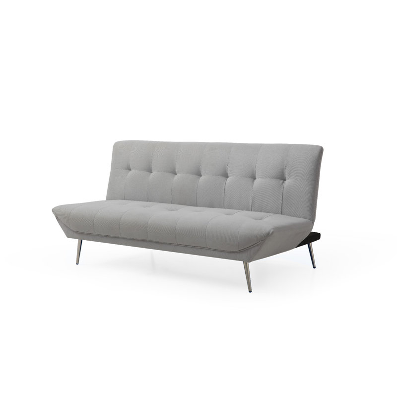 Hagaman 190Cm Armless Sofa, Grey 100% Polyester