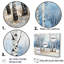 «White and Blue Birch Wood In Winter - Tree Birch», ensemble de reproduction d'art mural-107761589
