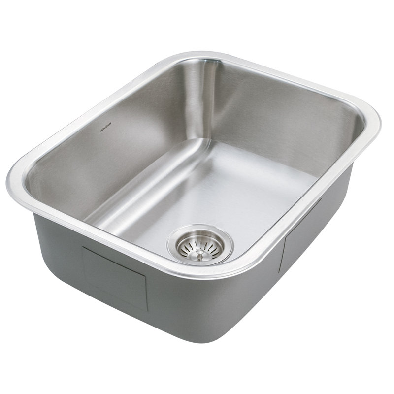 Elite 23.19'' L Undermount Single Bowl Stainless Steel Kitchen Sink