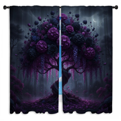 Rideaux obscurcissant à motif floral Moonlit