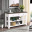 Console en bois de pin massif avec 3 tiroirs et 2 tablettes-699040743