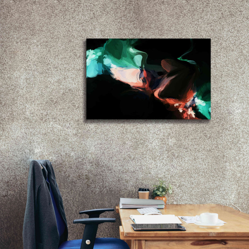 «Inverted Abstract Colorful Flows 18» par Irena Orlov, H 26 po x l 40 po x P 1,5 po
