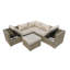 Trafecanty 5 Seater Rattan Sofa Set-1586091797