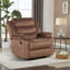 Tissu respirant brun, fauteuil inclinable moderne et confortable