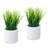 7.87'' Faux Grass in Cement Pot-259154098