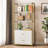 Bookcase, 4-Tier Bookshelf With 2 Drawers, Etagere Standard Book Shelves Display Shelf For Home Office-289461633