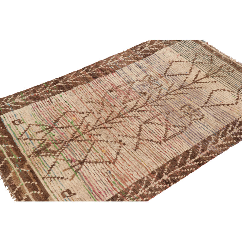 Vintage One-of-a-Kind 3'6X5'3 Hand Knotted Area Rug