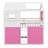 Wood House Bed Frame With Elegant Windows, Guardrail And Tent-1304446022-1304446021