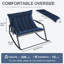 Espace de vie ergonomique inclinable avec fauteuil inclinable et berçant en fer