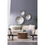 De 3 disques texturés argentés surdimensionnés, décoration murale pour salon, chambre à coucher, vestibule, bureau, finition décorative en acier inoxydable