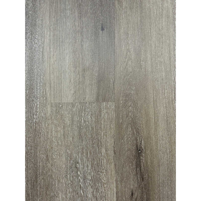 Plancher en vinyle de luxe Spc, 7,2 po X 48 po, 5,3 mm d'épaisseur avec coussin en Ixpe attaché de 1 mm, couche d'usure de 20 mil, verrou à clic Uniclic, aspect bois embossé, micro-biseau