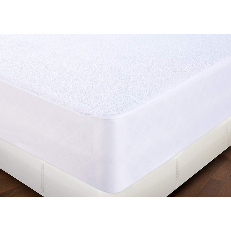 Housse de protection ajustée pour matelas White Noise, Simple