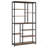 78.7" Extra Tall 8-Tier Staggered Etagere Bookcase With 8 Shelves Organizer
