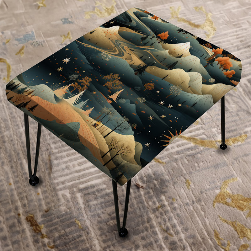 Khona - Repose-pieds rectangulaire abstrait