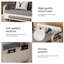 2 Seater Linen Blend Sofa Bed