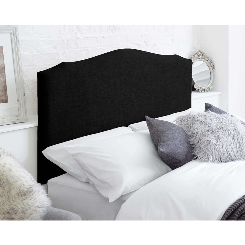 Aimani Upholstered Headboard, Ebony, Double (4'6)