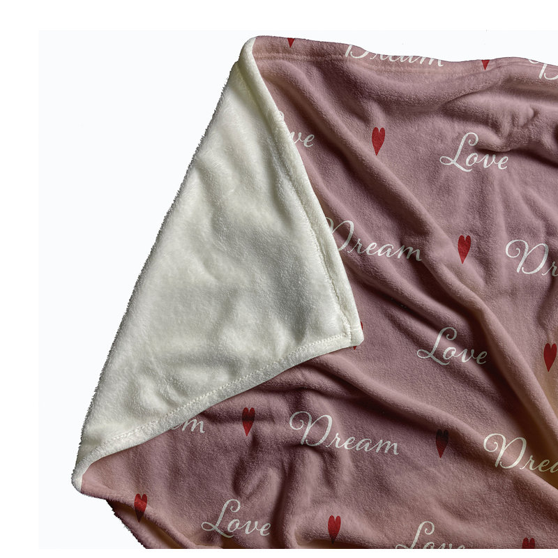 Jeté Love Dream Valentine's Day, L 30 po x L 39,75 po, Mauve romantique