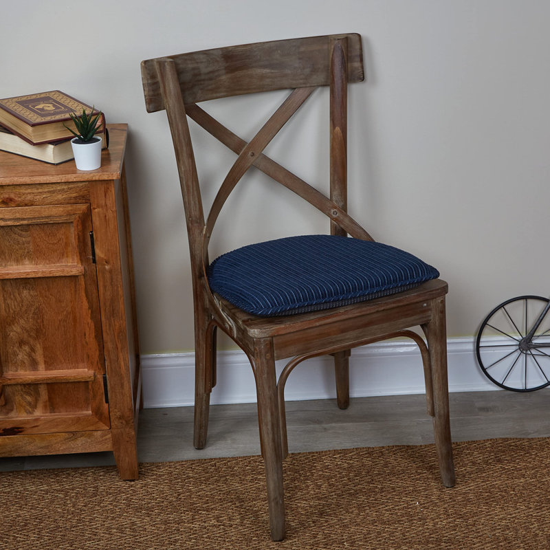 Shalah Latitude Run Non-Slip Chair Cushions, 16 X 15 X 2 Inches, Navy
