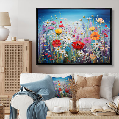 «Wildflowers Burst Of Blossoms», reproduction sur toile