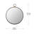 Metal Round Wall Mirror-367639620