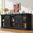 70.1" Farmhouse Electric Fireplace TV Stand with Sliding Barn Doors, Entertainment Center Media Console Fits Up to 80" TV, Storage Cabinets for Living Room-2028602731-2030403354