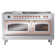 ILVE Nostalgie II Noblesse 60 in Dual Fuel Range 7 Burner, Griddle, Frenchtop