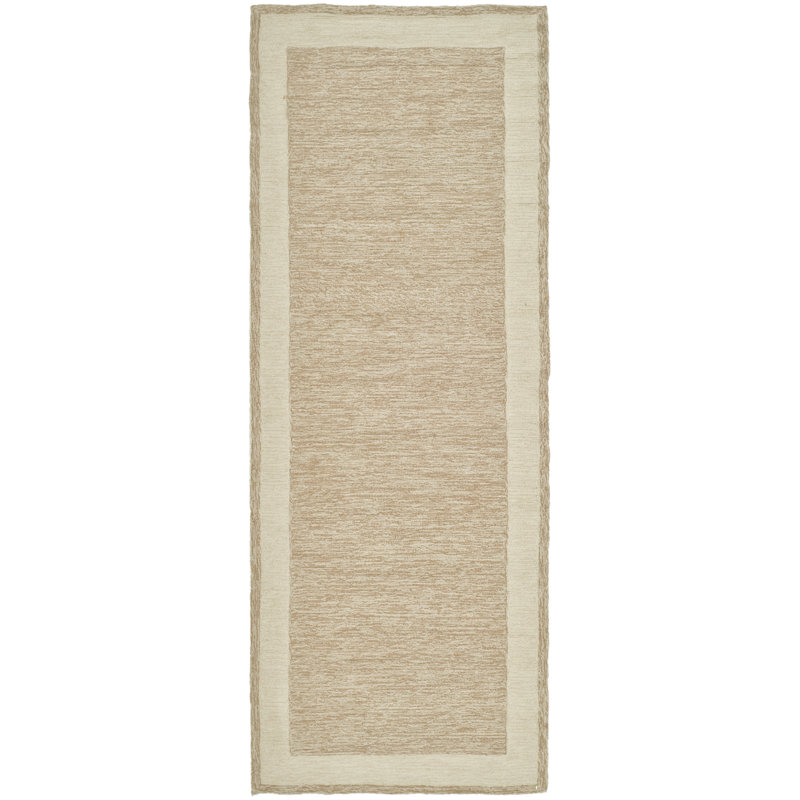 Taran Easy Care Hand Hooked Performance Solid Color Rug, Runner 2'6" x 8'