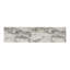 Grande console blanche de 63 pouces de large avec plateau en faux marbre Reine pour un intérieur moderne et élégant