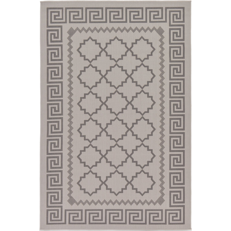 Hancock Geometric Indoor / Outdoor Rug, Rectangle 5'3" x 8'