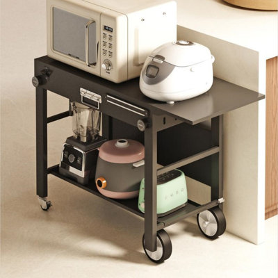 Chariot de barbecue pliable pour l'extérieur, table de barbecue multifonctionnelle et portable pour jardin, terrasse et camping