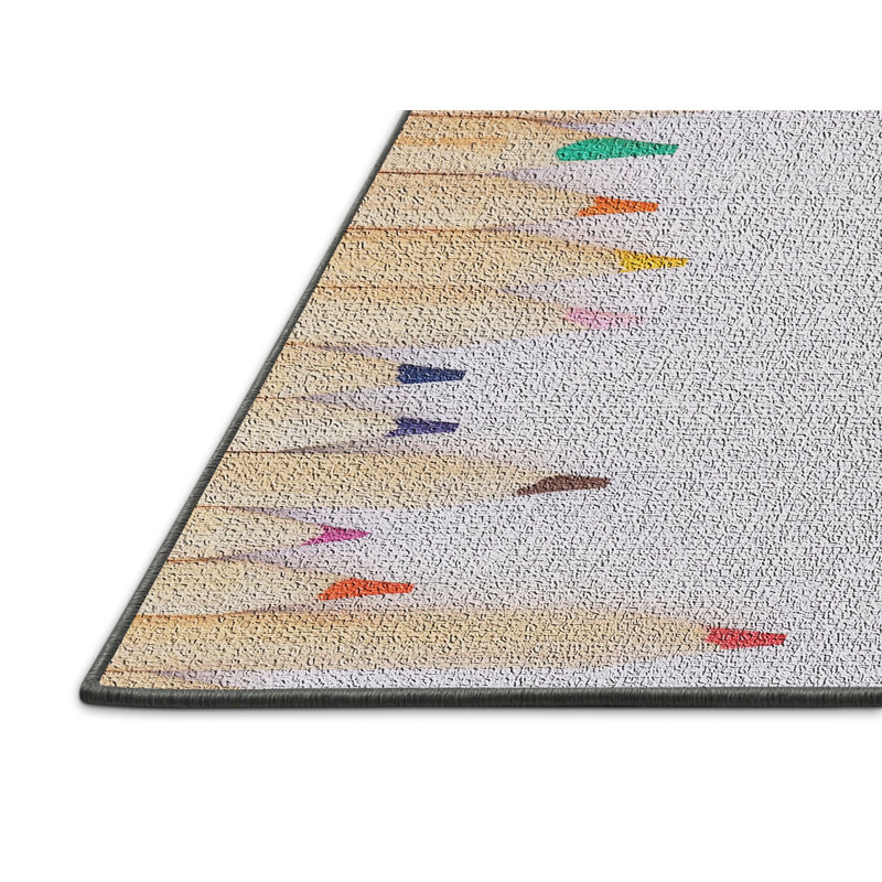 Tapis gris Writing Essentials, Rectangle 5 pi x 7 pi