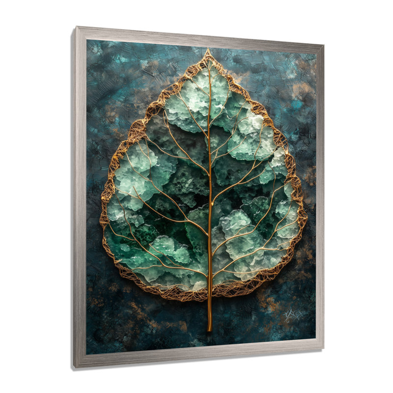 Sybil - Art mural sur toile florale, Argent argent, H 20 po x l 12 po, Reproduction encadrée d'une seule photo