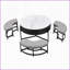 Table basse moderne à plateau relevable avec rangement 3 repose-pieds - Peu encombrants pour le salon