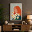 Woman with Spring Daffodils Botanical - Wrapped Canvas-628102850-628102855