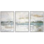 Paysage minimaliste «Œuvre abstraite grunge vert-gris, images murales industrielles modernes et chics, impression sur toile encadrée, 3 pièces-134966909-94434185-119461108
