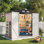 6X4 Ft. Outdoor Storage Shed With Floor And Double Doors, Brown