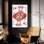  «Queen of Hearts» par Farida Zaman, art mural en verre acrylique, 24 po x 36 po-359735643