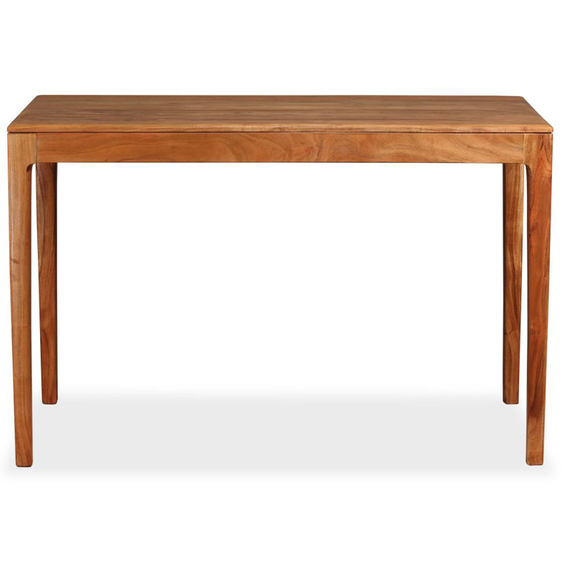 Table de salle à manger en bois massif 46,5 po x 23,6 po x 29,9 po