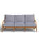 Haley Teak Patio Sofa with Cushions